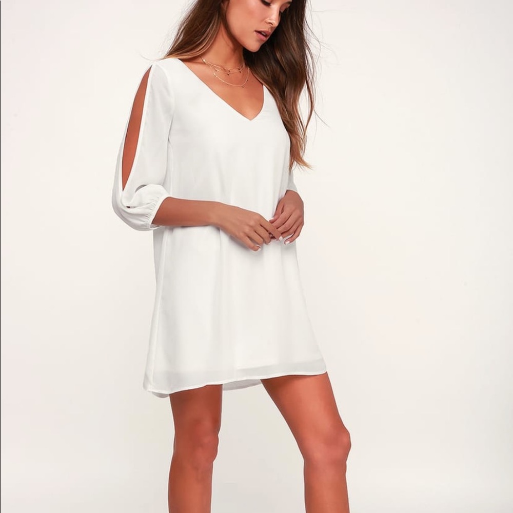 Lulu’s Shifting Dears Cold Shoulder Dress